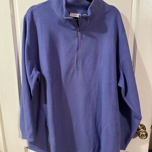 Sweatshirt pullover with zipper front